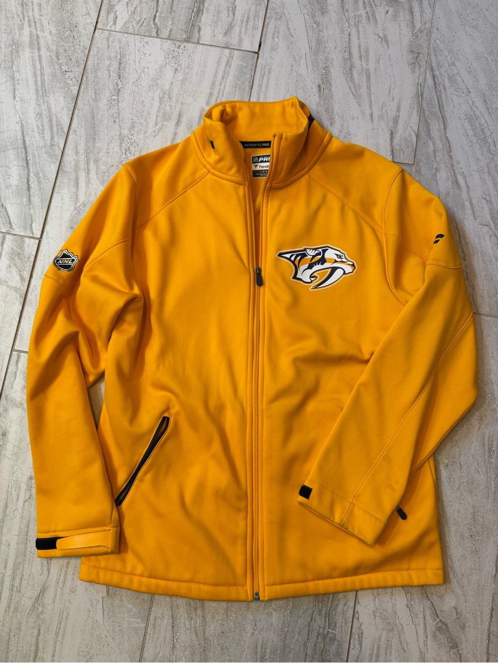 Fanatics Yellow Nashville Predators Full-Zip Jacket